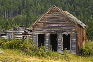 Ghost Towns Prints: Elk Horn Ghost Town State Park, Boulder, Helena Region, Montana, United States of America