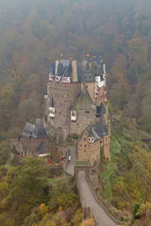 Fortified Prints: Eltz Castle in autumn, Rheinland-Pfalz, Germany, Europe