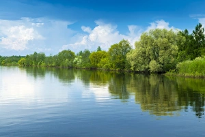 Estonia Prints: Emajogi River, Tartu, Estonia, Baltic States, Europe