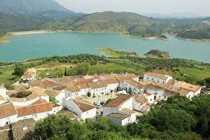 Terracotta Prints: Embalse Zahara-El Gastor Reservoir lake