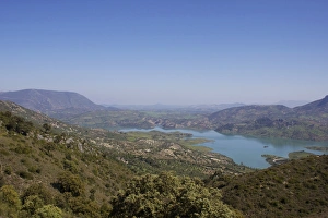 Shore Line Prints: Embalse de Zahara, Malaga Province, Andalucia, Spain, Europe