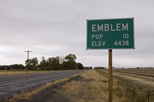 Images Dated 7th October 2007: Emblem, Wyoming, United States of America, North America