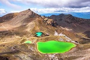 North Island Prints: Emerald Lakes, Tongariro Alpine Crossing Trek