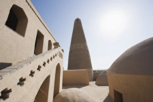 Emin Minaret, Turpan on the Silk Route, UNESCO World Heritage Site, Xinjiang Province Emin Minaret, Turpan on the Silk Route, UNESCO World Heritage Site, Xinjiang Province