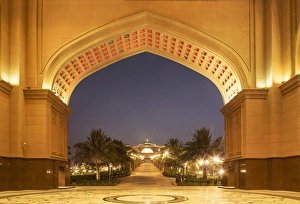 Opulence Prints: Emirates Palace Hotel entrance, Abu Dhabi, United Arab Emirates, Middle East