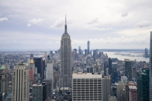 Empire State Building and Manhattan skyline, New York City, New York, United States of America, North America
