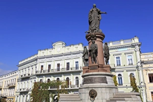 Ukraine Prints: Empress Catherine Monument, Odessa, Crimea, Ukraine, Europe