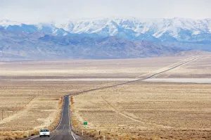 Tour Prints: A never ending straight road on US Route 50