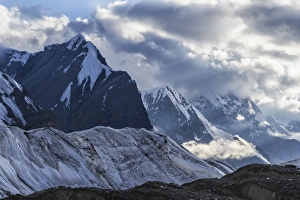 Mongolian Prints: Engilchek Glacier and Khan Tengri Mountain