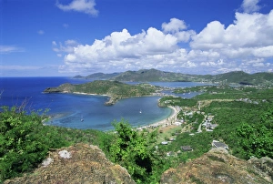 English Harbour, location of Nelsons dockyard, Antigua, Caribbean