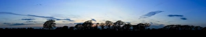 West Sussex Prints: English winter sky line, West Sussex, England, United Kingdom, Europe