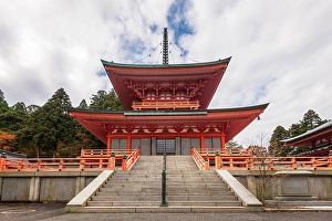 Aesthetic Prints: Enryakuji Temple of Mount Hiei, sacred mountain, near Kyoto, Honshu, Japan