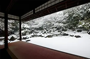 Entoku-in temple garden in winter, Kyoto, Japan, Asia