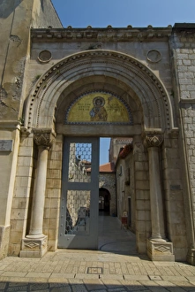 Basilica Prints: Entrance to the 6th century Euphrasian Basilica