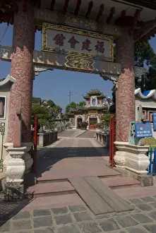 Hoi An Prints: Entrance to the Assembly Hall of the Hainan Chinese Congregation, Hoi An