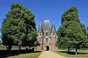 Chateau Prints: Entrance of the Chateau de Carrouges