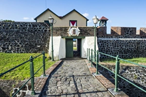 Netherland Antilles Prints: Entrance of Fort Oranje, Oranjestad, capital of St. Eustatius, Statia, Netherland Antilles