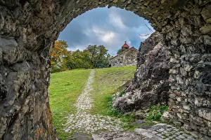 Gate Prints: Entrance gate leading to St. George Church in South Ossetia