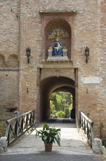 Images Dated 11th September 2007: Entrance gatehouse at the Benedictine Monastery famous