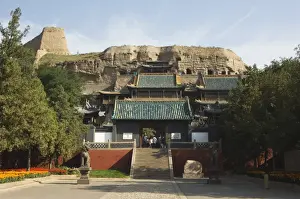 Entrance hall at Yungang Caves cut during the Northern Wei Dynasty in 460 AD