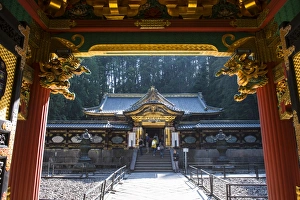 Nikko Prints: Entrance to the Lemitsu Mausoleum (Taiyuinbyo)