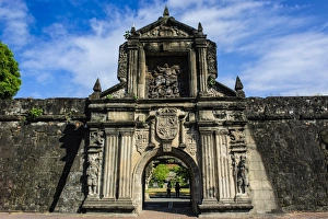 Colonialism Prints: Entrance to the old Fort Santiago