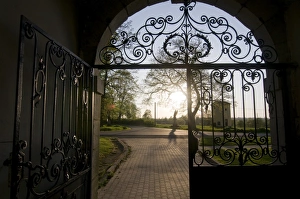 Wrought Iron Prints: The entrance of the Premonstratensian Abbey, Tepla, Czech Republic, Europe