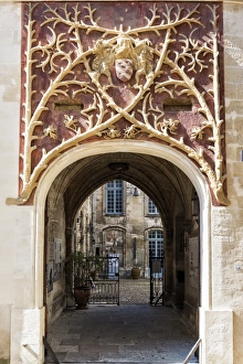 Avignon Prints: Entrance of the Roure Palace (Palais du Roure), Avignon, Vaucluse, Provence, France