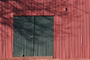 Corrugated Iron Prints: Entrance to shed, Sofala, historic gold mining town, New South Wales, Australia, Pacific