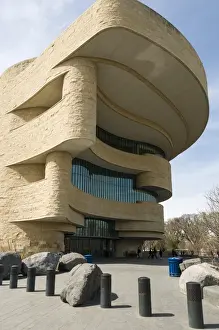 Washington Prints: Entrance to Smithsonian National Museum of the American Indian in Washington