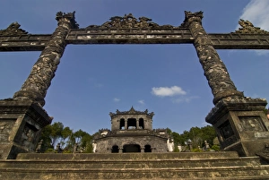 Entrance to tomb of Khai Dinh, Hue, Vietnam, Indochina, Southeast Asia, Asia