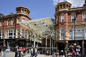 Images Dated 20th June 2008: Entrance to the Victoria Quarter Shopping Arcade, Briggate, Leeds, West Yorkshire