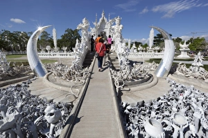 Horn Prints: Entrance to the Wat Rong Khun (White Temple)