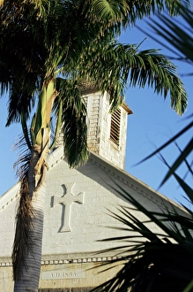 Gustavia Prints: Episcopal (Anglican) church, dating from 1855, Gustavia, St