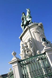 Praca Do Comercio Prints: Equestrian statue of Dom Jose I