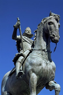 Plaza Mayor Prints: Equestrian statue of Philip III