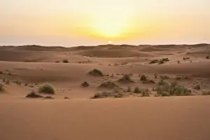 Erg Chebbi Prints: Erg Chebbi dunes at sunrise, Sahara Desert near Merzouga, Morocco, North Africa, Africa