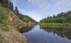 Latvian Prints: Ergelu (Erglu) Cliffs