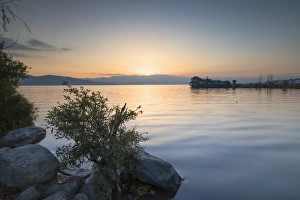 Yunnan Prints: Erhai Lake at sunrise, Dali, Yunnan, China, Asia