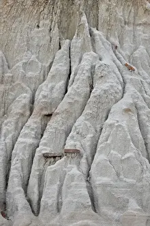 North Dakota Prints: Eroded cliff in the badlands, Theodore Roosevelt National Park