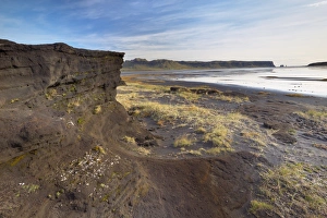 Images Dated 1st October 2008: Eroded lava rock formations near Dyrholaey (Vik), south Iceland, Iceland, Polar Regions