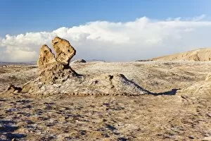 Eroded rock pinnacles, Valle de la Luna (Valley of the Moon), Atacama Desert