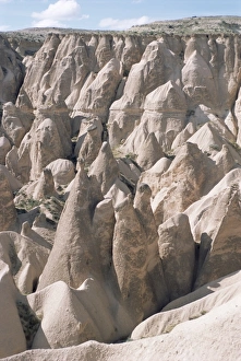 Erosion with volcanic tuff pillars