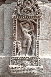 11th Century Prints: Erotic carving of woman on the 11th century Rajarani temple