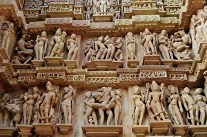 Human Likeness Gallery: Erotic sculptures on the walls of Western group of monuments, Khajuraho