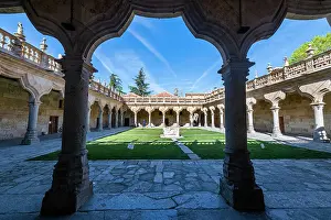 Courtyards Prints: Escuelas Menores, Salamanca, UNESCO World Heritage Site, Castile and Leon, Spain, Europe