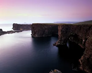 Eroded Prints: Eshaness basalt cliffs