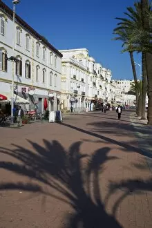 Images Dated 24th October 2010: Espagne Street on the seafront, Tangier, Morocco, North Africa, Africa