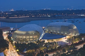 Marina Bay Prints: Esplanade Theatres on the Bay at dusk