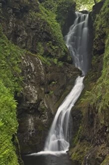 Ess-na-Larach waterfall, Glenariff Country Park near Waterfoot, County Antrim